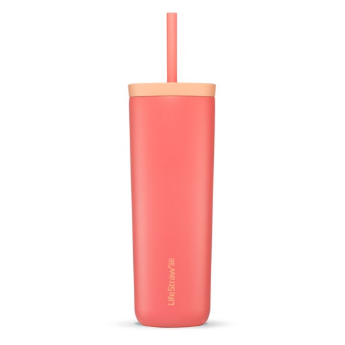 LifeStraw Go Series 18oz Stainless Steel Tumbler, Apricot