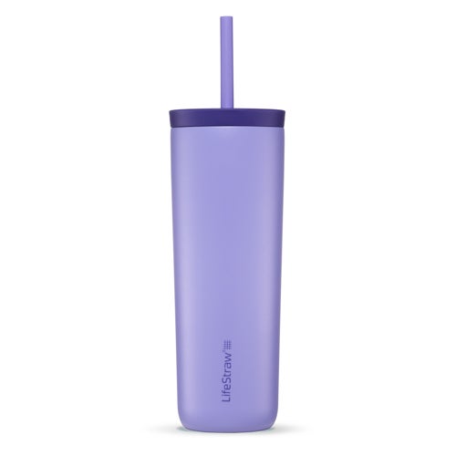 LifeStraw Go Series 18oz Stainless Steel Tumbler, Thistle Purple