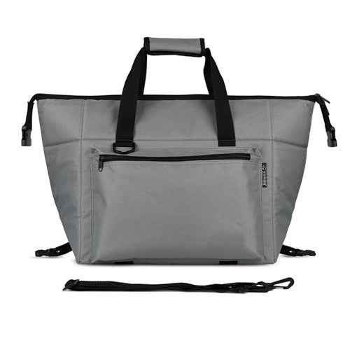 24 Can Soft Cooler, Gray/Black