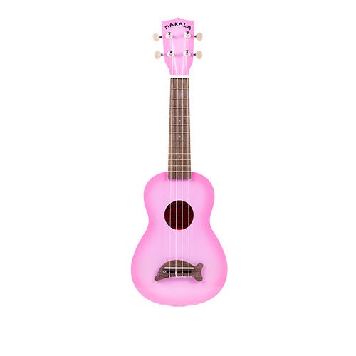 Soprano Dolphin Ukulele w/ Tote Bag, Pink Burst