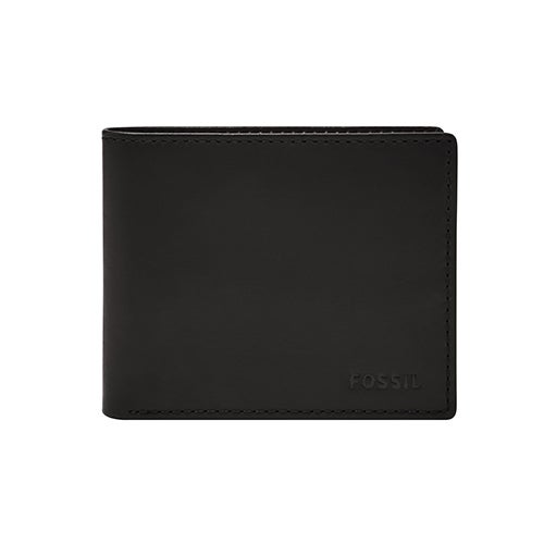 Derrick Flip ID Bifold Wallet, Black