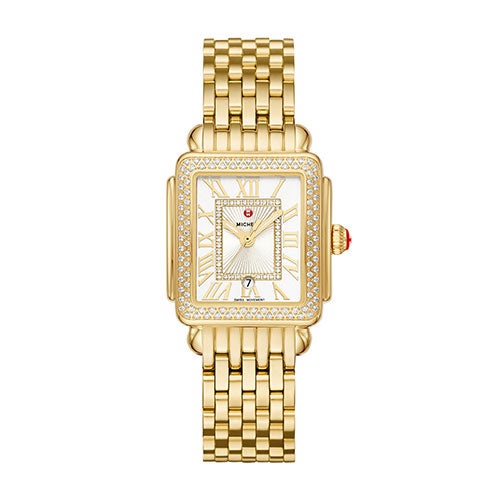 Ladies' Deco Madison Mid 18k Gold-Tone Diamond Watch, 148 Diamonds