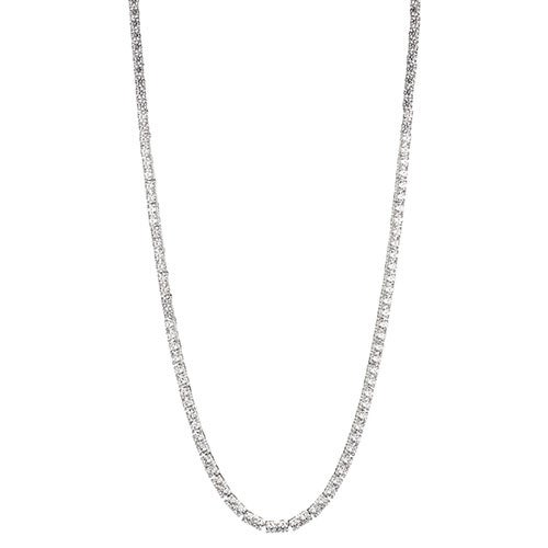 Love All Tennis Necklace Slider, Silver