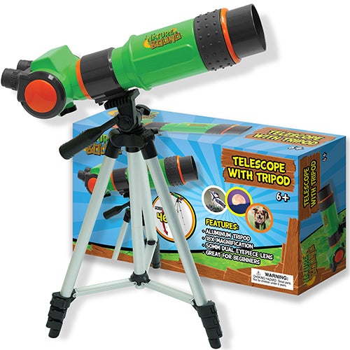 Telescope with Tripod for Kids, Ages 6+ Years