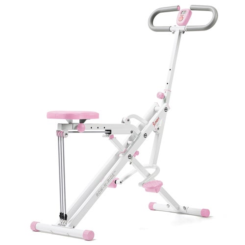Upright Row-N-Ride Squat Assist Trainer For Abs & Glutes, Pink