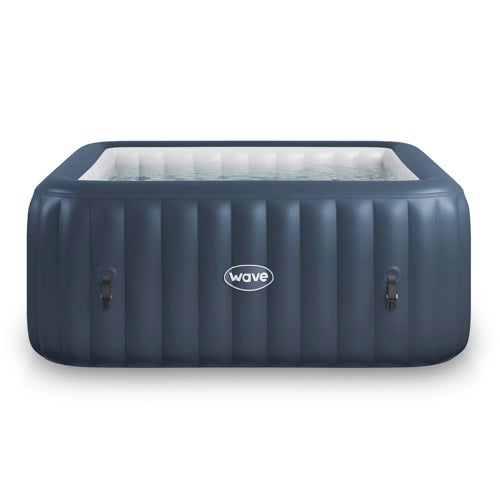 Pacific Square 6 Person Inflatable Spa, Navy