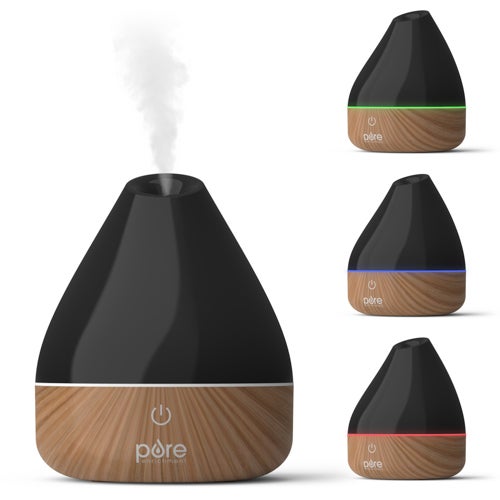 PureSpa Natural Essential Oil Diffuser, Black