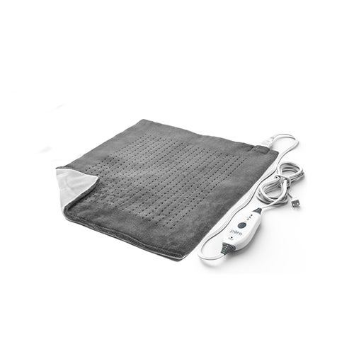 PureRelief Ultra-Wide Electric Heating Pad, Gray