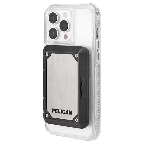 Pelican Shield MagSafe RFID Blocking Wallet, Brushed Titanium
