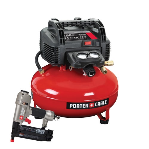 6 Gal 150 PSI Pancake Air Compressor & 18-Gauge Brad Nailer Combo Kit