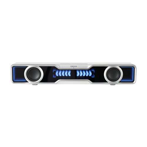 QS30 PC Speaker/Tabletop Soundbar w/ Halo Lights, White