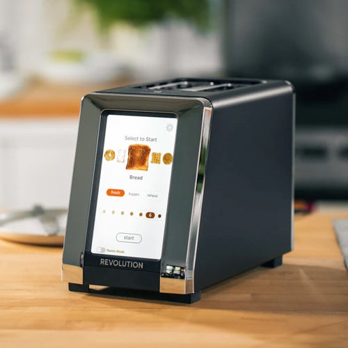 R180 Connect InstaGLO Touchscreen Toaster, Matte Black/Chrome