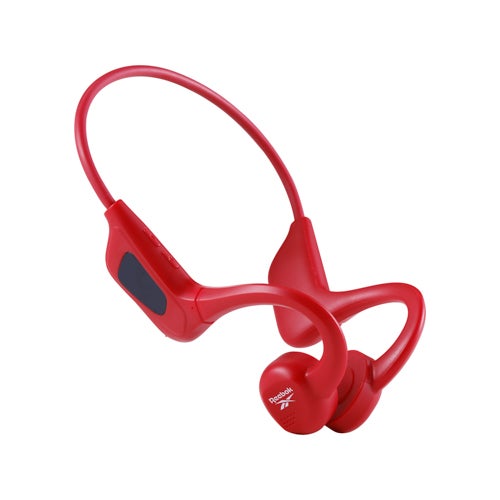 Bone Conduction Wireless Headphones w/ Digital Display, Red
