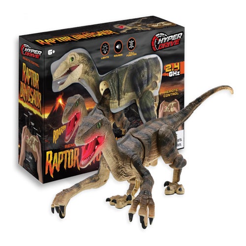 Remote Control Raptor Dinosaur, Ages 6+ Years Power Sales