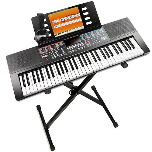 61 Key Keyboard w/ X-Style Stand & Headphones