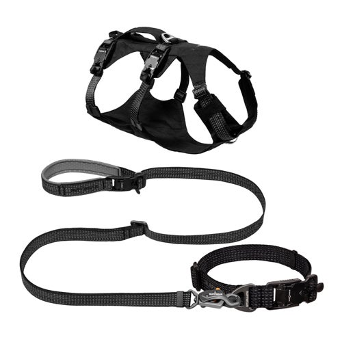Ridgeline High-Performance Harness, Collar, Leash Kit - Small, Obsidian Black