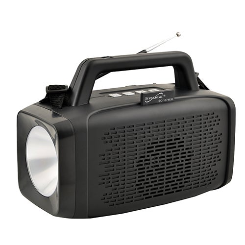 Supersonic® Portable 3-band Radio With Bluetooth® And Flashlight