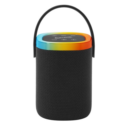 HaloSpark Portable Bluetooth Speaker W/ Lightshow, Black