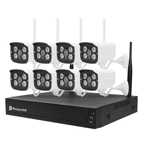 Wireless Security System w/  8 Indoor/Outdoor Cameras