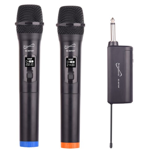 Professional VHF Dual Fixed Channel Wireless w/ Microphones