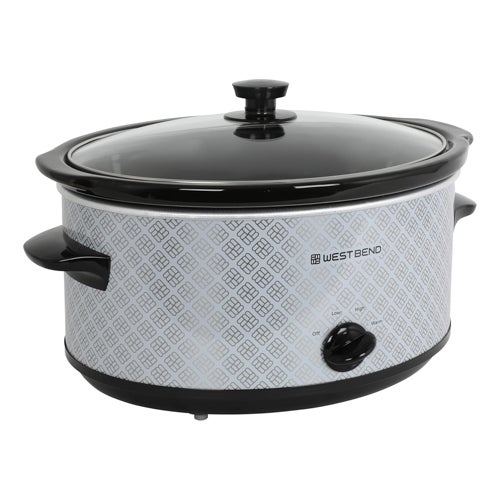 6qt Slow Cooker, Silver