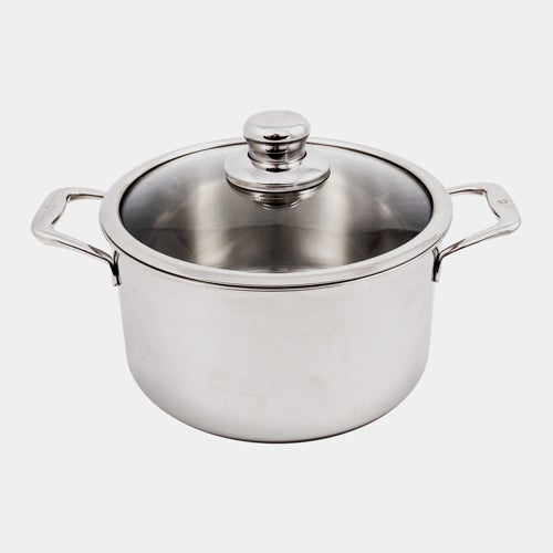 Premium Clad Stainless Steel 6.7qt Dutch Oven w/ Lid - Induction