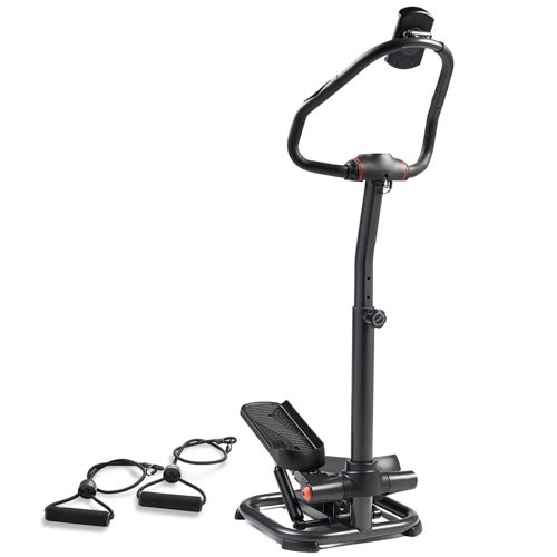 Smart Heavy Duty Power Stepper w/ Handlebar & Resistance Bands