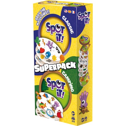 Spot It! Super Pack Game, Ages 6+ Years