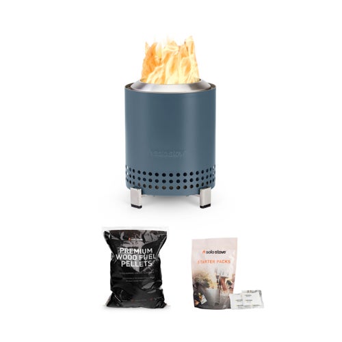 Mesa Tabletop Pit + Wood Fuel Pellets + Starter Pack, Water