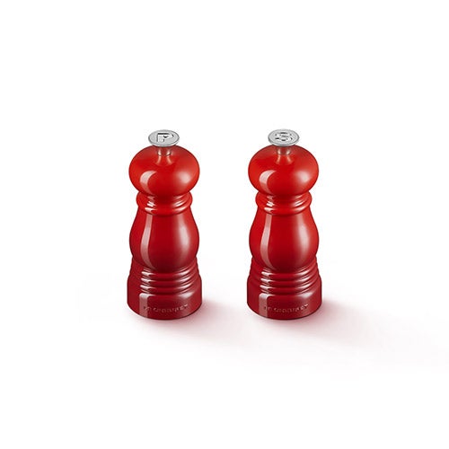 Petite Salt and Pepper Mill Set, Cerise