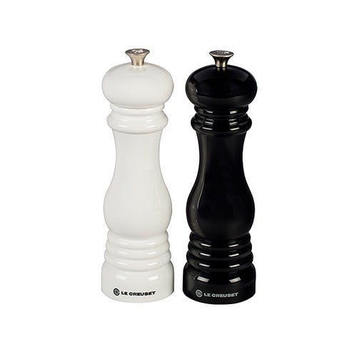 Ceramic Grinder Salt & Pepper Mill Set, Black & White