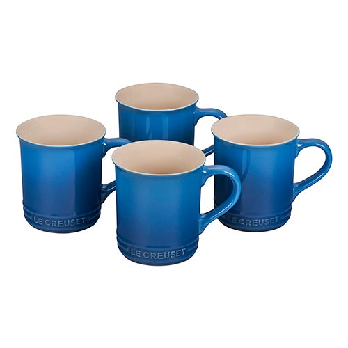 Set of 4 Stoneware Mugs, Marseille