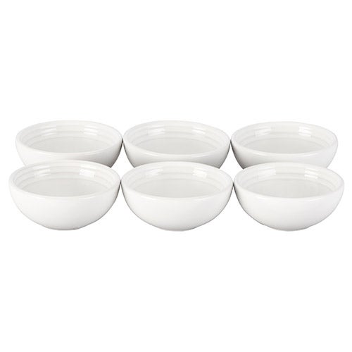 6pc Vancouver Pinch Bowl Set, White