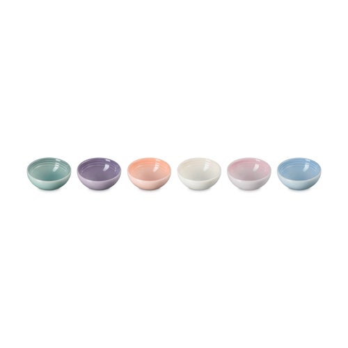 6pc Vancouver Pinch Bowl Set, Pastel Multi-Color