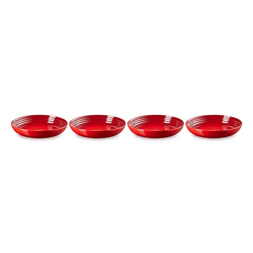 Set of 4 Vancouver Pasta Bowls, Cerise