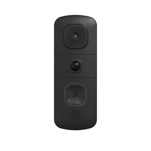 Evo Wireless Video Doorbell w/ SwannShield AI Voice Assistant, Black
