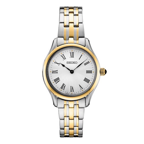 Ladies Essentials 2-Tone Stainless Steel Watch, Silver