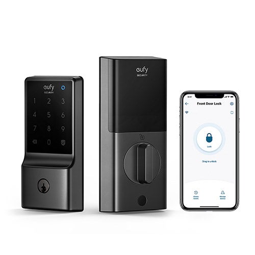 Smart Lock C210 Keyless Entry Smart Lock, Black