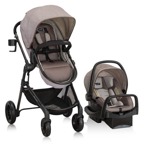 Pivot Modular Travel System w/ LiteMax Infant Car Seat, Desert Tan