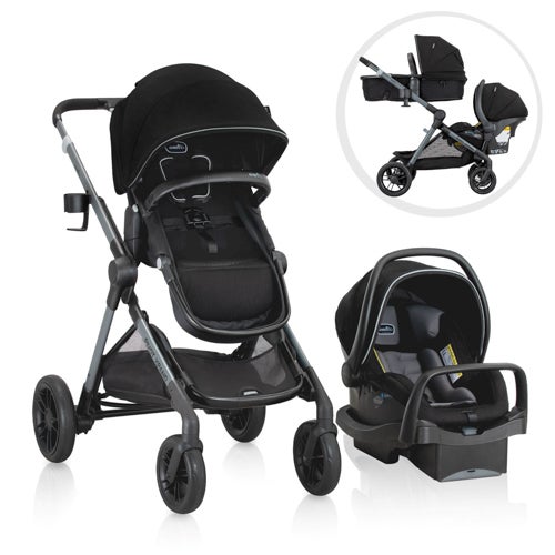 Pivot Xpand Modular Travel System w/ LiteMax Infant Car Seat, Sabino Gray