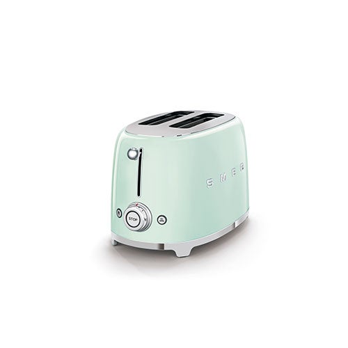 50's Retro-Style 2 Slice Toaster, Pastel Green