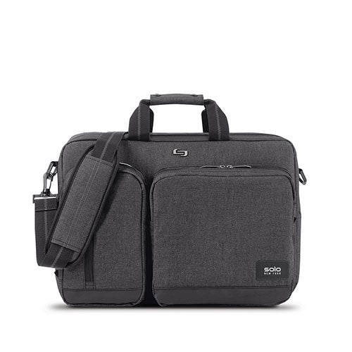 Duane Hybrid Briefcase/Backpack, Gray Power Sales