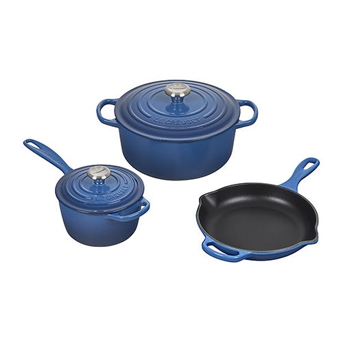 5pc Signature Cast Iron Cookware Set, Marseille