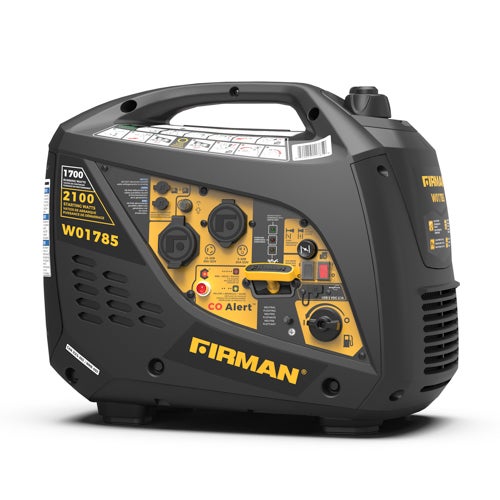 2100W Portable Gas Inverter Generator w/ Recoil Start & CO Alert