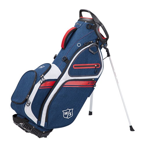 Wilson Staff EXO II Stand Golf Bag, Navy/White/Red