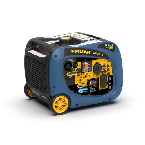 Dual Fuel Inverter 3300W/3000W Running Electric Start Generator w/ CO Alert
