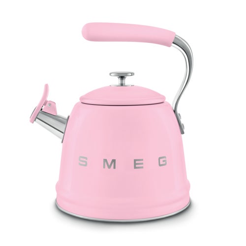 Stainless Steel Whistling Stovetop Kettle, Pink