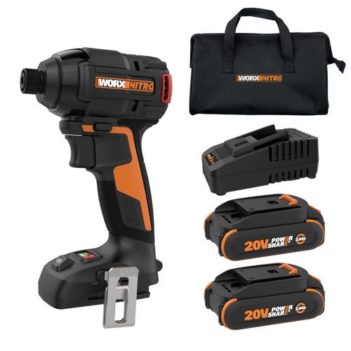 Nitro 20V Brushless Compact 1/4" Impact Driver w/ Battery & Charger