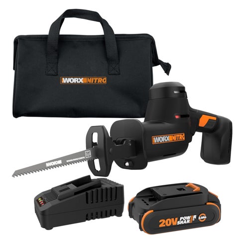 Nitro 20V Brushless Cordless Compact Reciprocating Saw w/ Battery