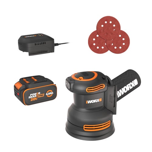 20V Brushless Cordless Rotary Sander w/ Battery & Charger